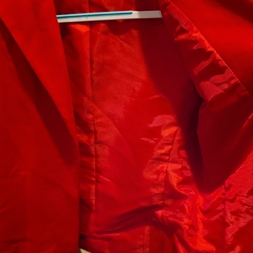 Harve Benard Women's Red 1980s Vintage Blazer - Picture 4 of 4